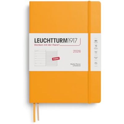 LEUCHTTURM1917 calendario semanal y cuaderno de notas Composition (B5) 2026, Rising Sun, Inglés LEUCHTTURM1917 calendario semanal y cuaderno de notas Composition (B5) 2026, Rising Sun, Inglés