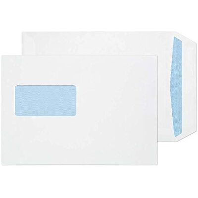 Blake Everyday sobres C5 (22.9 x 16.2cm) 500 unidades 100 g/m² certifcado PEFC y sostenible sobres blancos autoadhesivos con ventana papelería para oficinas y manualidades SKU Blake Everyday sobres C5 (22.9 x 16.2cm) 500 unidades 100 g/m² certifcado PEFC y sostenible sobres blancos autoadhesivos con ventana papelería para oficinas y manualidades SKU