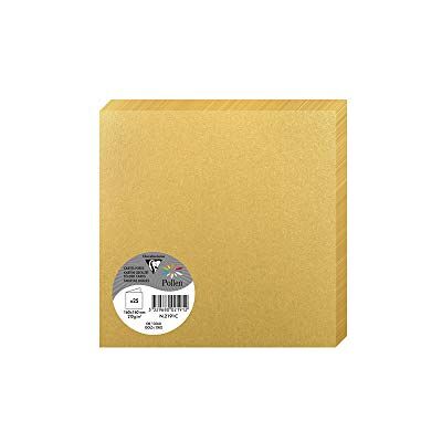 Clairefontaine 2126 C Pollen Pack de 25 Sobres dípticas 16 x 16 cm), color dorado 16 x 16 x 0.10 Clairefontaine 2126 C Pollen Pack de 25 Sobres dípticas 16 x 16 cm), color dorado 16 x 16 x 0.10