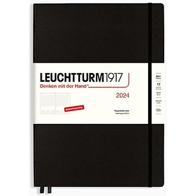 LEUCHTTURM1917 Agenda diaria Master (A4+) 2024, negro, alemán, 12 meses LEUCHTTURM1917 Agenda diaria Master (A4+) 2024, negro, alemán, 12 meses