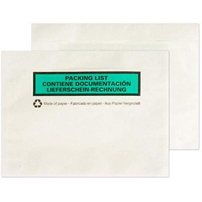 Blake VITA Packaging 168 x 126 mm 40 gsm Documentos en papel adjuntos Despegar y sellar () Transparente Paquete de 1000 Blake VITA Packaging 168 x 126 mm 40 gsm Documentos en papel adjuntos Despegar y sellar () Transparente Paquete de 1000