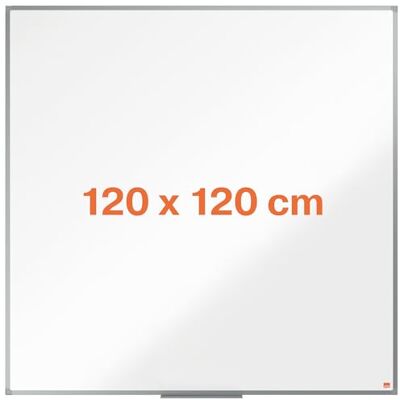 Nobo Pizarra Magnética de Acero, 1200 x 1200 mm, Marco de Aluminio, Fijado a la Pared con Montaje en las Esquinas, Bandeja para Rotuladores, Gama Essence, Blanco, Nobo Pizarra Magnética de Acero, 1200 x 1200 mm, Marco de Aluminio, Fijado a la Pared con Montaje en las Esquinas, Bandeja para Rotuladores, Gama Essence, Blanco,