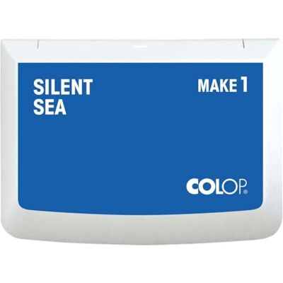 COLOP Tampón MAKE 1 Silent Sea 50 x 90 mm Almohadilla de tinta a base de agua, de secado rápido para sellos de madera y sellos creativos, bricolaje y oficina COLOP Tampón MAKE 1 Silent Sea 50 x 90 mm Almohadilla de tinta a base de agua, de secado rápido para sellos de madera y sellos creativos, bricolaje y oficina