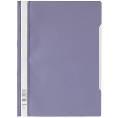 Durable A4 Grapadora de pantalla estándar, PP, 227 x 310 mm, paquete de 50, púrpura Durable A4 Grapadora de pantalla estándar, PP, 227 x 310 mm, paquete de 50, púrpura