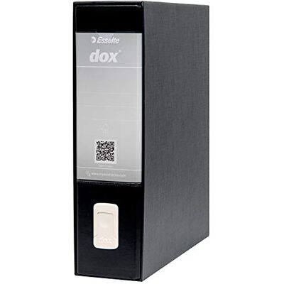 Rexel Esselte Dox 1 Archivador de anillas con palanca (formato A4), color negro Rexel Esselte Dox 1 Archivador de anillas con palanca (formato A4), color negro