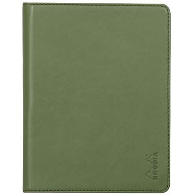 Rhodia – Cuaderno y portadocumentos rama N° 13 salvia – para bloc de notas o cuadernos de formato A6 (10,5 x 14,8 cm) – Piel italiana – Colección rama Rhodia – Cuaderno y portadocumentos rama N° 13 salvia – para bloc de notas o cuadernos de formato A6 (10,5 x 14,8 cm) – Piel italiana – Colección rama