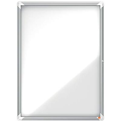 Nobo Vitrina Magnética para Interiores con Cerradura para 9 Hojas A4, Premium Plus, Blanco, Nobo Vitrina Magnética para Interiores con Cerradura para 9 Hojas A4, Premium Plus, Blanco,