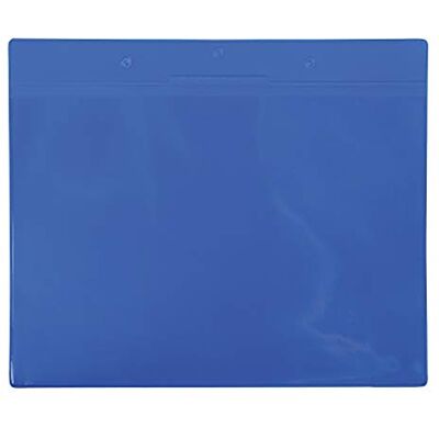 Djois - Pack 10 Porta-documentos magnéticos de señalizacion A4 horizontal para estanterías, contenedores Bolsas Magnéticas- color Azul, 10 uds Djois - Pack 10 Porta-documentos magnéticos de señalizacion A4 horizontal para estanterías, contenedores Bolsas Magnéticas- color Azul, 10 uds