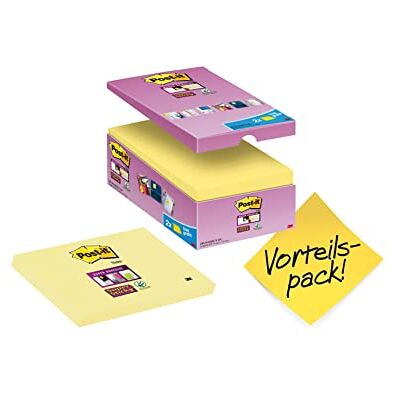 Post-It Notas Super Sticky Canary Yellow, 14 blocs + 2 GRATIS, 76 x 127 mm Post-It Notas Super Sticky Canary Yellow, 14 blocs + 2 GRATIS, 76 x 127 mm