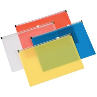 Q-Connect Q Connect A5 Document Wallet with Zip Assorted Q-Connect Q Connect A5 Document Wallet with Zip Assorted