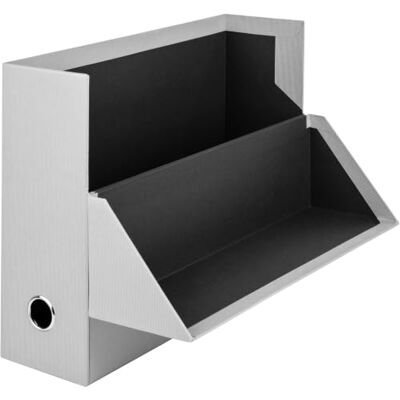 Rössler S.O.H.O. Caja de archivo A4 33,5 x 25,5 x 9,5 cm, color piedra Caja de almacenamiento con tapa de cartón para documentos, expedientes, archivos y material de oficina Rössler S.O.H.O. Caja de archivo A4 33,5 x 25,5 x 9,5 cm, color piedra Caja de almacenamiento con tapa de cartón para documentos, expedientes, archivos y material de oficina