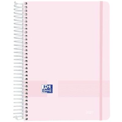 Oxford Live & Go Agenda Anual 2027, Día Por Página, A5, Tapa Plástico Espiral, Español, Color Rosa Pastel Oxford Live & Go Agenda Anual 2027, Día Por Página, A5, Tapa Plástico Espiral, Español, Color Rosa Pastel