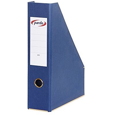 PARDO Revistero archivador extra forrado, color azul PARDO Revistero archivador extra forrado, color azul