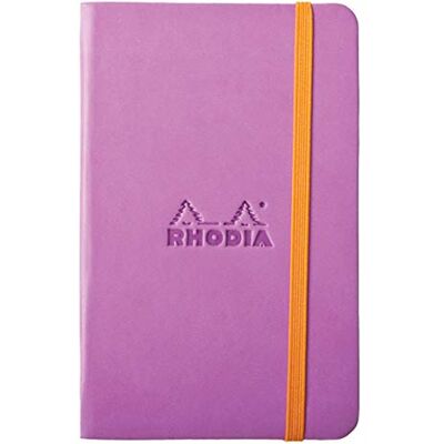 Rhodia 118722 C Book rama Cuaderno con goma elástica, 96 hojas, color flieder A6 Rhodia 118722 C Book rama Cuaderno con goma elástica, 96 hojas, color flieder A6