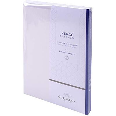 Clairefontaine ES Georges Lalo – Lote de 10 conjuntos Sobres C6 300 G con sobre (17 x 12 x 1,60 cm ,blanco) Clairefontaine ES Georges Lalo – Lote de 10 conjuntos Sobres C6 300 G con sobre (17 x 12 x 1,60 cm ,blanco)
