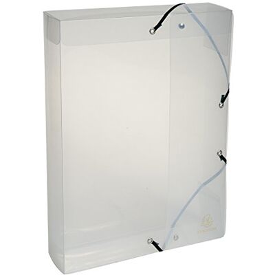 Exacompta Carpeta de proyecto con goma, transparente Exacompta Carpeta de proyecto con goma, transparente