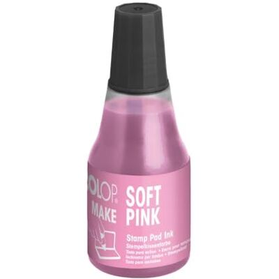 COLOP Recambio de tinta para tampón Make, 25 ml, rosa suave COLOP Recambio de tinta para tampón Make, 25 ml, rosa suave
