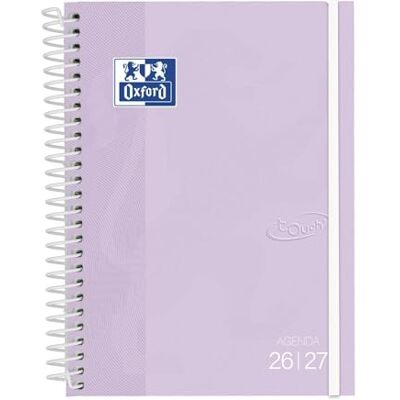 Oxford Touch, Agenda 2026 2027, Semana Vista, Tapa Extradura, A5 (15x21 cm), Español, Color Lavanda Oxford Touch, Agenda 2026 2027, Semana Vista, Tapa Extradura, A5 (15x21 cm), Español, Color Lavanda