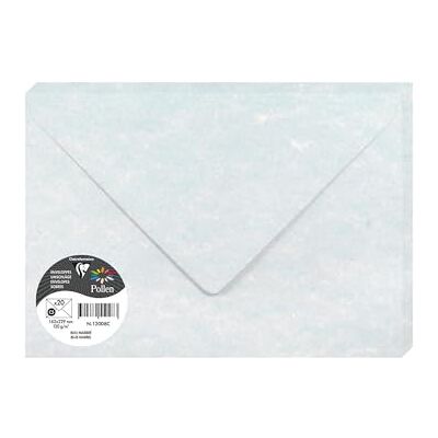 Clairefontaine Paquete de 20 Sobres Engomados Formato C5 16,2x22,9cm 120g/m² Color Azul Jaspeado Invitaciones a Eventos y Correspondencia Gama Pollen Papel Premium Clairefontaine Paquete de 20 Sobres Engomados Formato C5 16,2x22,9cm 120g/m² Color Azul Jaspeado Invitaciones a Eventos y Correspondencia Gama Pollen Papel Premium