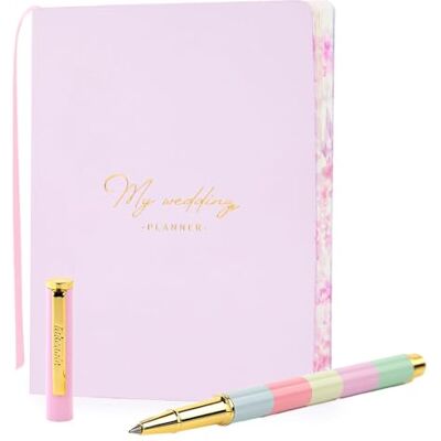 Starplast Agenda Calendario Wedding Planner + Boligrafo Tinta Negra Organizador novia,15,5 x 20,5 cm, guía, ilustraciones, regalo, marcapáginas, pegatinas, wedding planner BOLI RAYAS Starplast Agenda Calendario Wedding Planner + Boligrafo Tinta Negra Organizador novia,15,5 x 20,5 cm, guía, ilustraciones, regalo, marcapáginas, pegatinas, wedding planner BOLI RAYAS