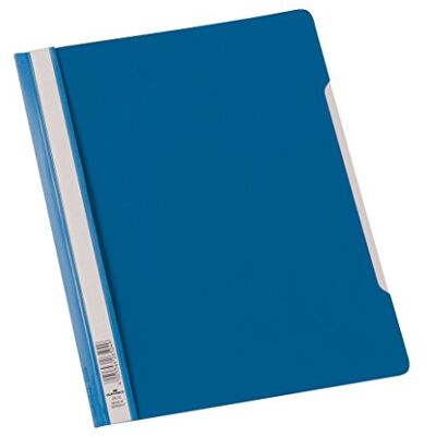 Durable Carpeta con tapa transparente,ancha, 50 piezas, azul Durable Carpeta con tapa transparente,ancha, 50 piezas, azul