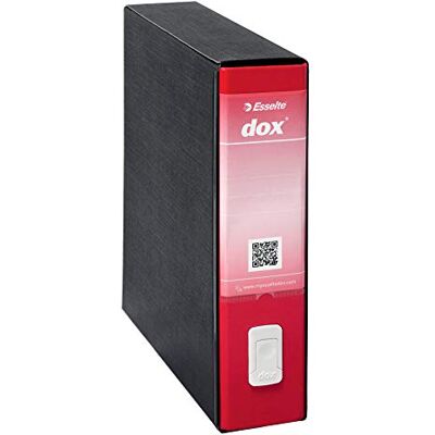 Rexel Esselte DOX 9 Carpeta de cartón, color rojo Rexel Esselte DOX 9 Carpeta de cartón, color rojo
