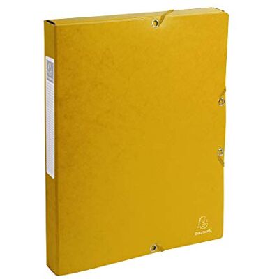 Exacompta 8 cajas de archivo Exabox A4 lomo 2,5 cm amarillo Exacompta 8 cajas de archivo Exabox A4 lomo 2,5 cm amarillo