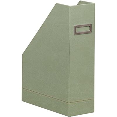 Rhodia Revistero Celadon 10x25x31 cm Pespunte naranja Exterior de piel sintética Colección Home Office rama Organización de oficina y almacenamiento de diseñador Rhodia Revistero Celadon 10x25x31 cm Pespunte naranja Exterior de piel sintética Colección Home Office rama Organización de oficina y almacenamiento de diseñador