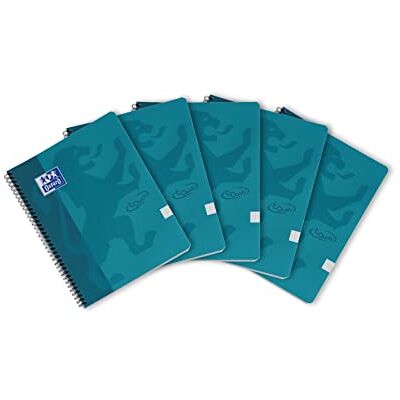 Oxford Touch Notebook A4++ Plaid 5mm Soft Touch Cover doble espiral 180 páginas, 5 piezas Oxford Touch Notebook A4++ Plaid 5mm Soft Touch Cover doble espiral 180 páginas, 5 piezas