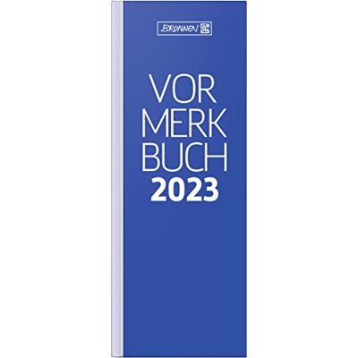 BRUNNEN Agenda diaria modelo 784 2023, tamaño de la hoja 10,8 x 29,7 cm, color azul BRUNNEN Agenda diaria modelo 784 2023, tamaño de la hoja 10,8 x 29,7 cm, color azul