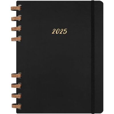 Moleskine Weekly & Monthly Planner, Agenda Semanal y Mensual Espiral 12 Meses 2025, Tapa Dura y Cierre Elástico, Color Negro, Formato Extra Grande 20,4X25,2 cm Moleskine Weekly & Monthly Planner, Agenda Semanal y Mensual Espiral 12 Meses 2025, Tapa Dura y Cierre Elástico, Color Negro, Formato Extra Grande 20,4X25,2 cm