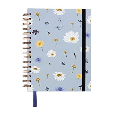 UO Agenda Anual Camomila Día Página 2023: empieza en enero de 2023 y acaba en diciembre de 2023, Tapa dura, Incluye 126 stickers, Goma elástica y Cinta de registro, Multicolor, Mediano, Grande UO Agenda Anual Camomila Día Página 2023: empieza en enero de 2023 y acaba en diciembre de 2023, Tapa dura, Incluye 126 stickers, Goma elástica y Cinta de registro, Multicolor, Mediano, Grande