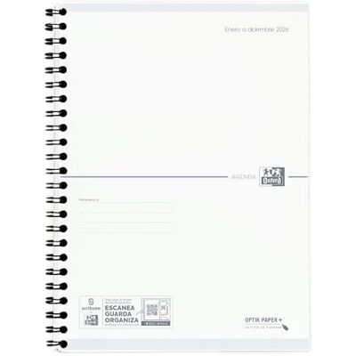 Oxford My Fab Refill, Recambio Agenda 2026 Semana Vista, A5, Español Oxford My Fab Refill, Recambio Agenda 2026 Semana Vista, A5, Español