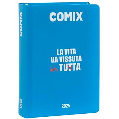 COMIX Agenda diaria de 16 meses, agenda escolar 2024-2025 para niños y niñas, con tapa dura, ideal para la escuela superior, 13 x 17,8 cm (alt.) cm, azul COMIX Agenda diaria de 16 meses, agenda escolar 2024-2025 para niños y niñas, con tapa dura, ideal para la escuela superior, 13 x 17,8 cm (alt.) cm, azul