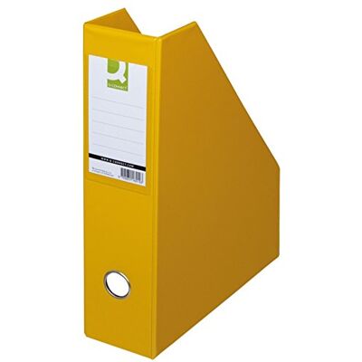 Q-Connect Revistero (A4, 76 mm), color amarillo Q-Connect Revistero (A4, 76 mm), color amarillo