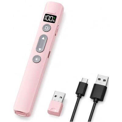 Arvella Presentador Puntero Inalámbrico Mando Para Diapositivas y Presentaciones (Pink) Arvella Presentador Puntero Inalámbrico Mando Para Diapositivas y Presentaciones (Pink)