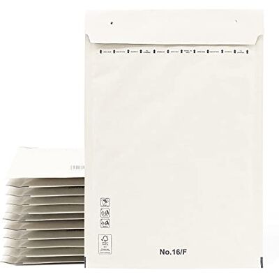 OFITURIA Sobres Acolchados, Sobres para Envíos, Bolsas de Papel con Interior de Burbujas, Color Blanco, Bolsas para Envíos con Cierre Adhesivo (400 Sobres, 230x340mm) OFITURIA Sobres Acolchados, Sobres para Envíos, Bolsas de Papel con Interior de Burbujas, Color Blanco, Bolsas para Envíos con Cierre Adhesivo (400 Sobres, 230x340mm)