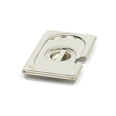 Maxima Tapa Gastronorm de acero inoxidable 1/9GN con orificio Maxima Tapa Gastronorm de acero inoxidable 1/9GN con orificio