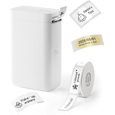 NIIMBOT D101 Impresora Térmica de Etiquetas con Cinta, Fácil de Imprimir, Ancho de 10 a 25mm, para Nombres de Escuelas, Etiquetas de Cables, Etiquetas de Precios, Almacenamiento en Casa, etc. NIIMBOT D101 Impresora Térmica de Etiquetas con Cinta, Fácil de Imprimir, Ancho de 10 a 25mm, para Nombres de Escuelas, Etiquetas de Cables, Etiquetas de Precios, Almacenamiento en Casa, etc.