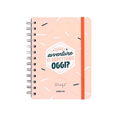 Mr. Wonderful Agenda clásica pequeña 2022 Semanal, ¿Qué aventuras esperan hoy, multicolor, Mr. Wonderful Agenda clásica pequeña 2022 Semanal, ¿Qué aventuras esperan hoy, multicolor,