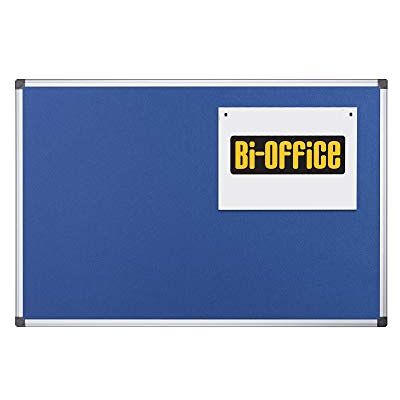 Bi-Office Maya Tablón de Anúncios de Fieltro Azul con Marco de Aluminio, 105 x 75 cm Bi-Office Maya Tablón de Anúncios de Fieltro Azul con Marco de Aluminio, 105 x 75 cm