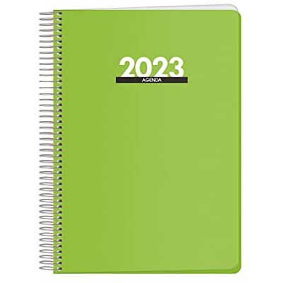 DOHE Agenda Anual 2023- Organizador Semanal Cada Día Una Página Tamaño Mediano 15 x 21 cm Modelo Metrópoli Color Verde Planificador Mensual Portable De Anillas DOHE Agenda Anual 2023- Organizador Semanal Cada Día Una Página Tamaño Mediano 15 x 21 cm Modelo Metrópoli Color Verde Planificador Mensual Portable De Anillas