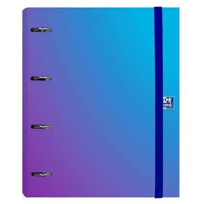 Oxford , Europeanbinder Polyfoam, Archivador de 4 anillas A4+, Gradient, Incluye Recambio Cuadrícula 5X5, Pizarra Write&Erase y Pegatinas, Color Azul Oxford , Europeanbinder Polyfoam, Archivador de 4 anillas A4+, Gradient, Incluye Recambio Cuadrícula 5X5, Pizarra Write&Erase y Pegatinas, Color Azul