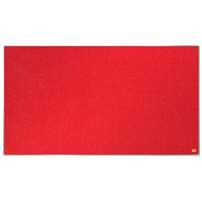 Nobo Tablero Panorámico de Fieltro, 890 x 500mm, Marco Fino, Sistema de Instalación InvisaMount, Impression Pro, Rojo, Nobo Tablero Panorámico de Fieltro, 890 x 500mm, Marco Fino, Sistema de Instalación InvisaMount, Impression Pro, Rojo,
