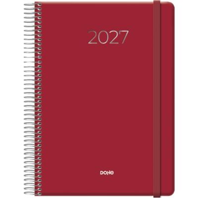 DOHE Agenda 2027 Colour Vibes Burdeos Día Página, A5 (15x21 cm), Organizador Anual en Español, 12 Meses Enero a Diciembre, Cierre de Anillas y Goma Elástica DOHE Agenda 2027 Colour Vibes Burdeos Día Página, A5 (15x21 cm), Organizador Anual en Español, 12 Meses Enero a Diciembre, Cierre de Anillas y Goma Elástica