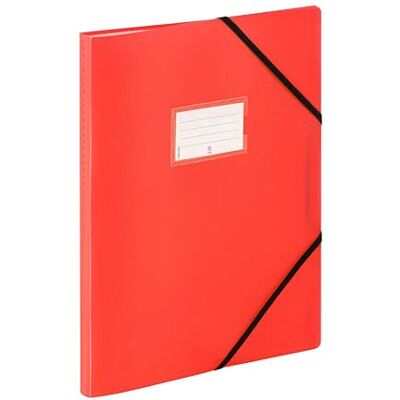 Viquel – Portavistas A4 FEEL'EASY – Protector de documentos de plástico resistente – 60 fundas, ideal para la oficina o el hogar – Rojo Viquel – Portavistas A4 FEEL'EASY – Protector de documentos de plástico resistente – 60 fundas, ideal para la oficina o el hogar – Rojo