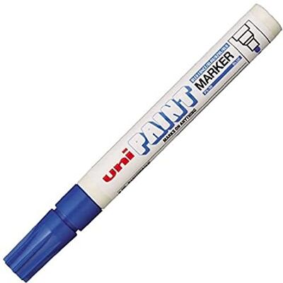 Uni-Ball Paint Marker PX-20 Marcador permanente (Azul, Azul, Color blanco), paquete de 12 unidades Uni-Ball Paint Marker PX-20 Marcador permanente (Azul, Azul, Color blanco), paquete de 12 unidades
