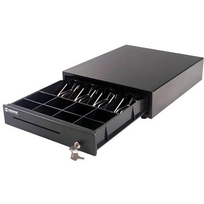 H HDWR Hardware for business Cajón de Caja Sólido y Elegante, Cajón para Caja Registradora Fiscal, Acero Duradero, Cerrable con Llave, RJ12, HDWR H HDWR Hardware for business Cajón de Caja Sólido y Elegante, Cajón para Caja Registradora Fiscal, Acero Duradero, Cerrable con Llave, RJ12, HDWR