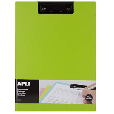 APLI Clipboard con solapa premium verde A4 APLI Clipboard con solapa premium verde A4