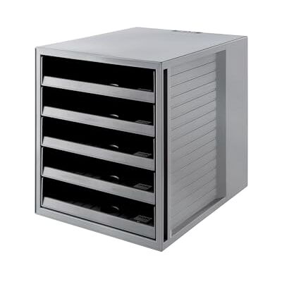 HAN Clasificador con 5 compartimentos para C4, 275 x 320 x 330 mm, color gris HAN Clasificador con 5 compartimentos para C4, 275 x 320 x 330 mm, color gris